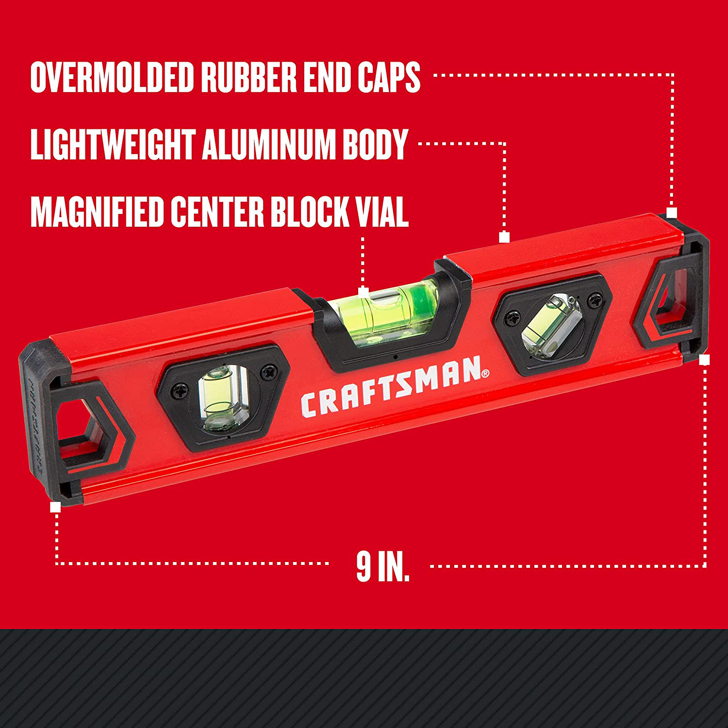CRAFTSMAN Torpedo Level, 9-Inch (CMHT82390)
