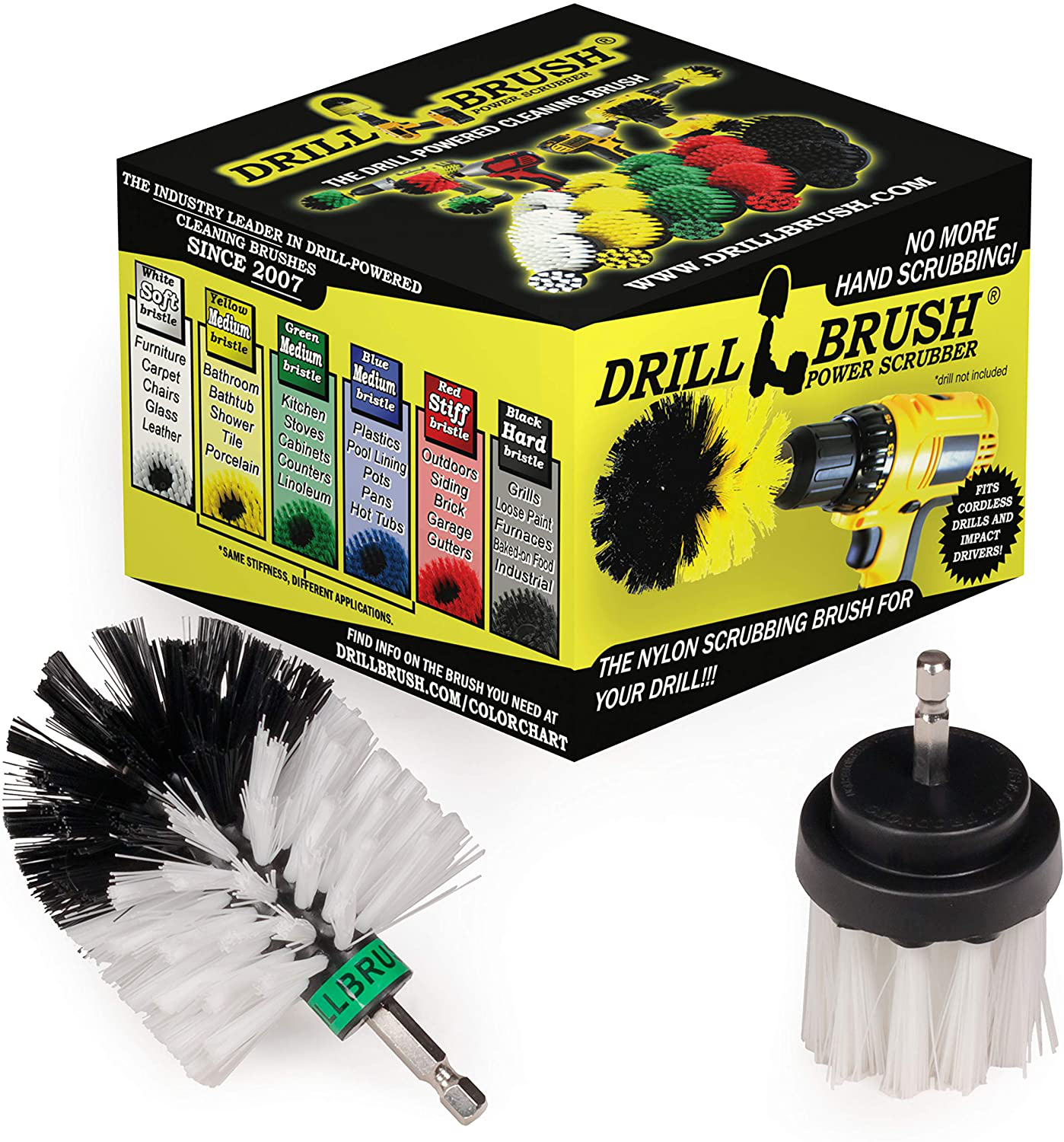 Cleaning Supplies - Pool Accessories - Drill Brush - Small Spin Brush Pool Maintenance Set - Slide - Deck Brush - Pond Liner - Hot Tub - Spa - Pool Brush - Diving Board - Carpet Cleaner