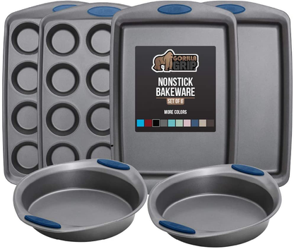 Multipack Gorilla Grip Bakeware Sets, Nonstick, Heavy Duty Carbon Steel