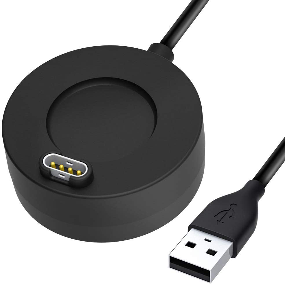 2 Pack Charger Compatible with Garmin Vivoactive 3 4 4S/ Fenix 5 / Fenix 6 6S 6X / Venu Sq Music