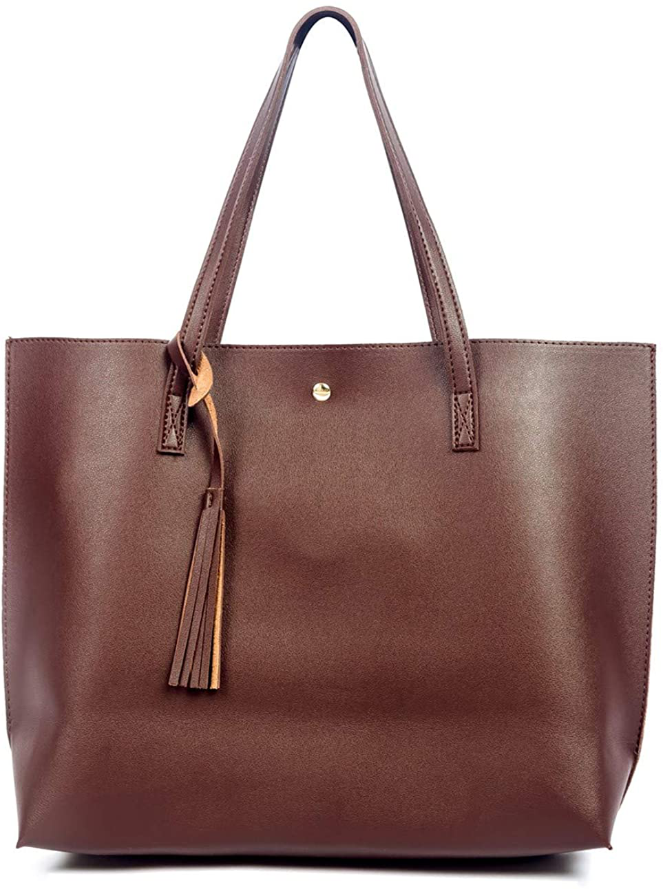 Women's Tote Bags Top Handle Satchel Handbags Faux Leather Tassel Shoulder Purse