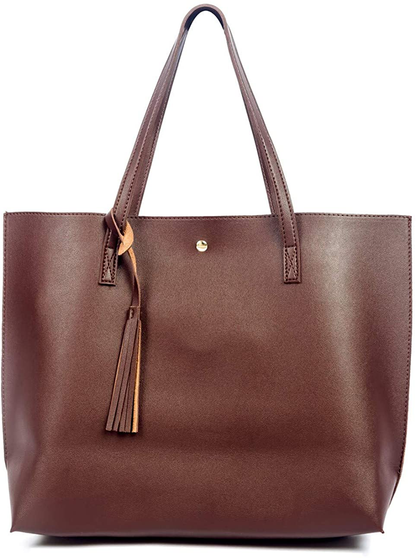Women's Tote Bags Top Handle Satchel Handbags Faux Leather Tassel Shoulder Purse