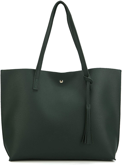 Women's Tote Bags Top Handle Satchel Handbags Faux Leather Tassel Shoulder Purse