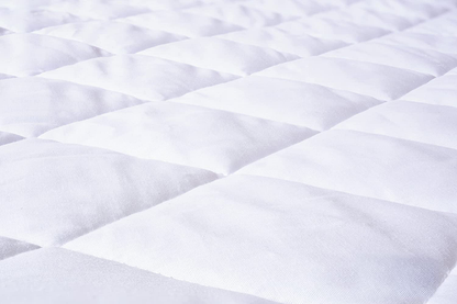 Abit Comfort Mattress cover, Quilted fitted mattress pad queen fits up to 20" deep hypoallergenic comfortable soft white cotton-poly