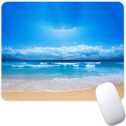 Mouse Pad,Red Moon Cloud Samurai Pattern Seamless Waterproof Gaming Anime Gift Mouse Pad Desk Accessories Non-Slip Rubber Mousepad for Laptop and Computer