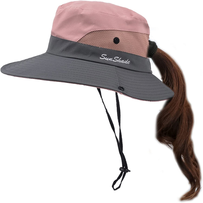 Fishing Sun Bucket Hat for Men or Women 3” Wide Brim UPF 50+