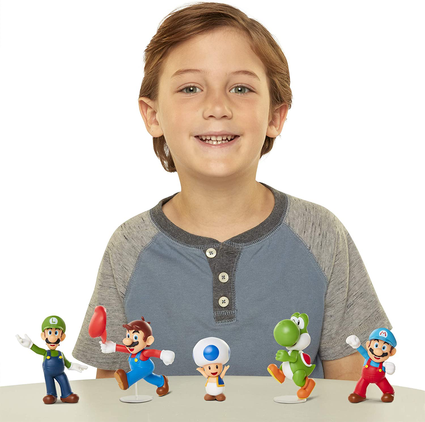 SUPER MARIO Action Figure 2.5 Inch Running Yoshi Collectible Toy