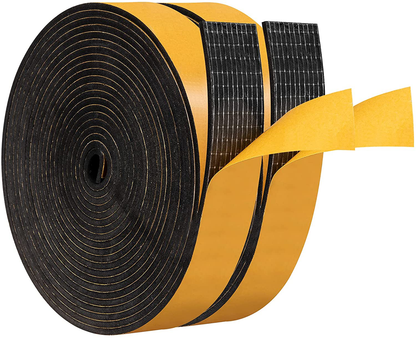 Weather Stripping Door Seal Strip with Self Adhesive Foam Tape Soundproof Door Draft Stopper for Doors Windows and Shower Glass Gaps