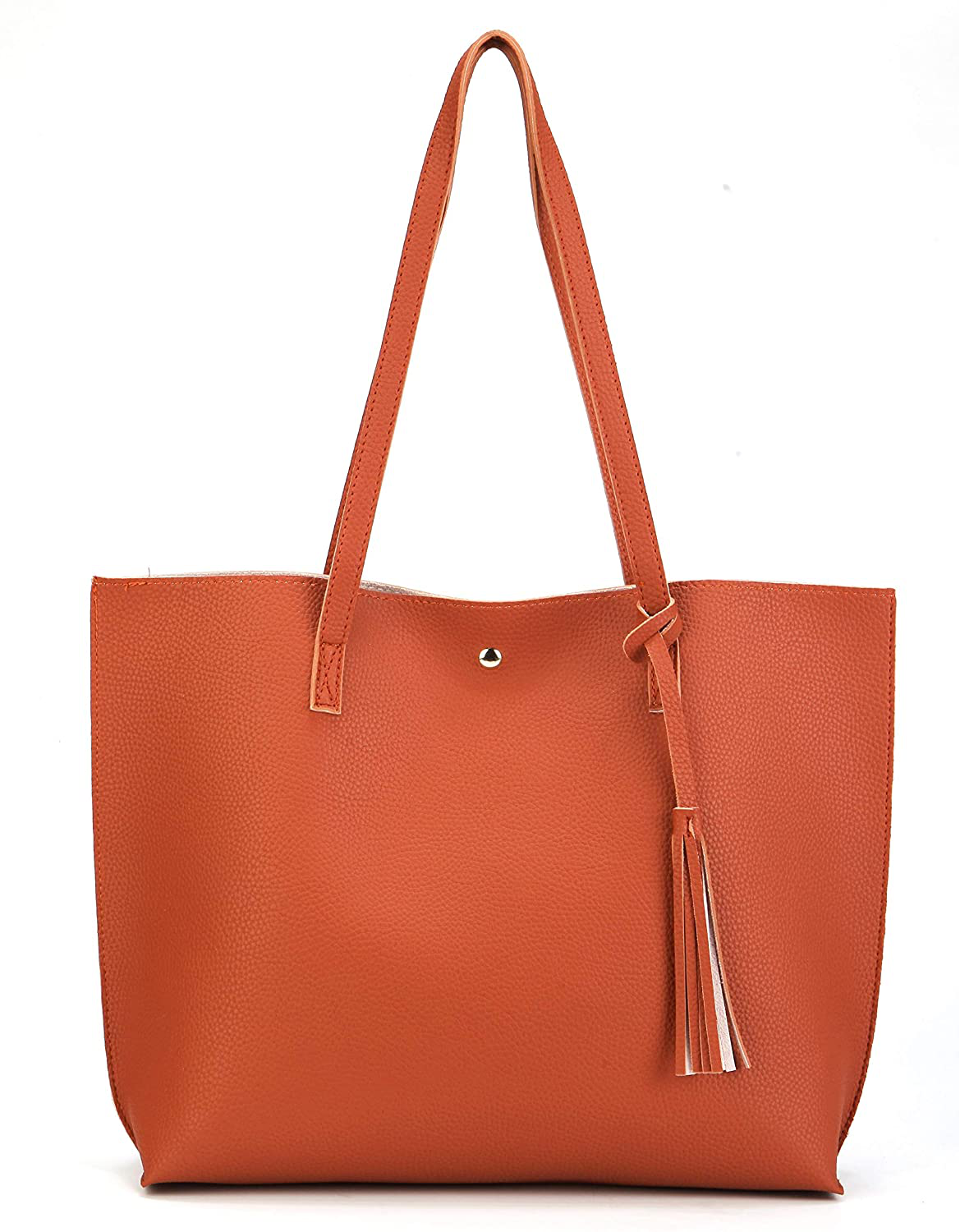 Women's Tote Bags Top Handle Satchel Handbags Faux Leather Tassel Shoulder Purse