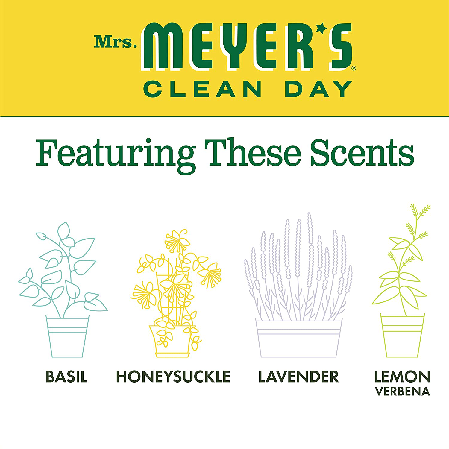Mrs. Meyer's Clean Day Liquid Hand Soap, Cruelty Free and Biodegradable Hand Wash Formula Made with Essential Oils, Honeysuckle Scent, 12.5 oz - Pack of 3