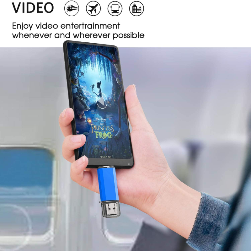 Dual USB 3.0 Type C Dual OTG Flash Drive Thumb Drive Memory Stick