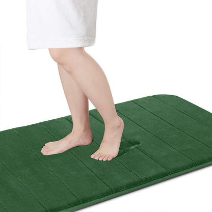 Memory Foam Bath Mat Rug, Comfortable, Soft, Super Water Absorption, Machine Wash, Non-Slip for Bathroom 