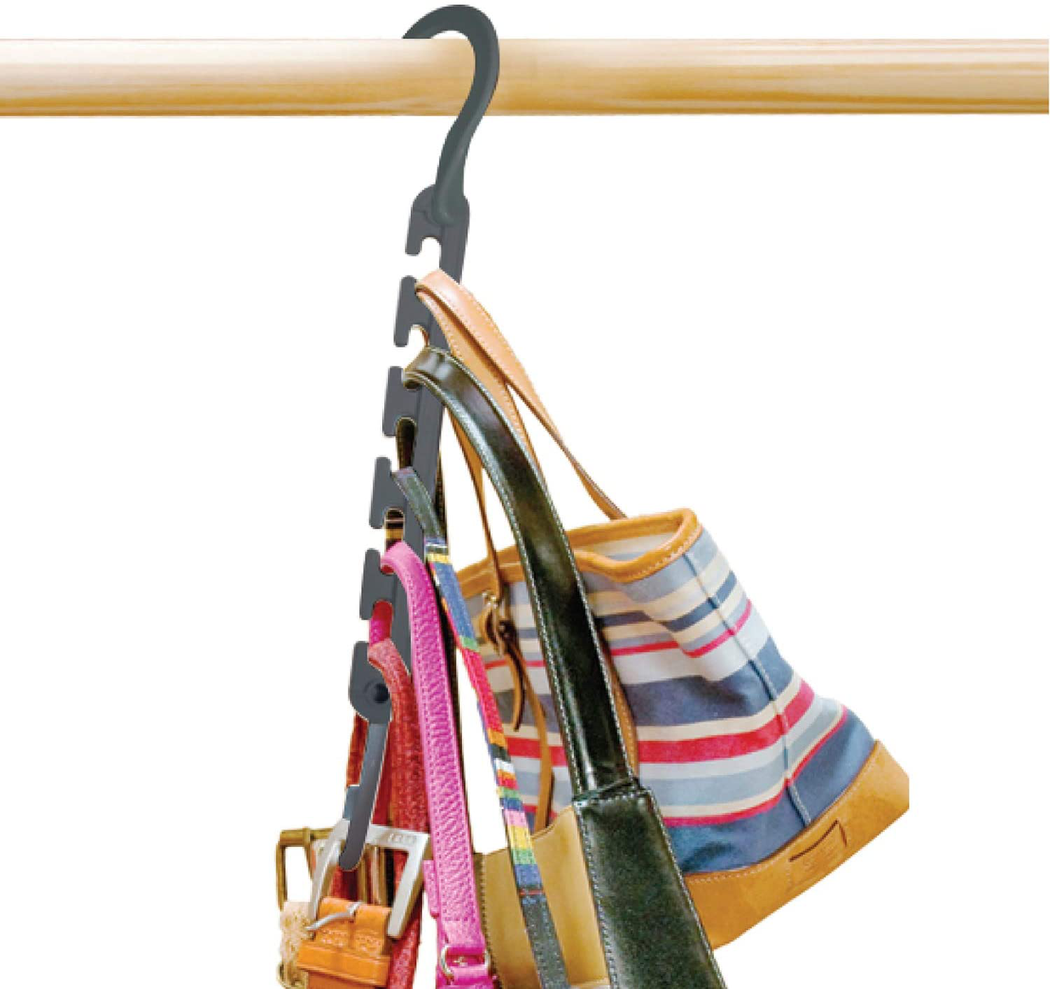 Wonder Hanger Max New & Improved, Pack of 10 – Triples Closet Space for Easy, Effortless, Wrinkle-Free Clothes, Comes Fully Assembled, Grey