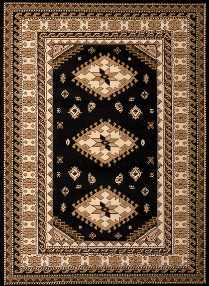 United Weavers of America Dallas Tres Rug, 2'3 x 8', Black