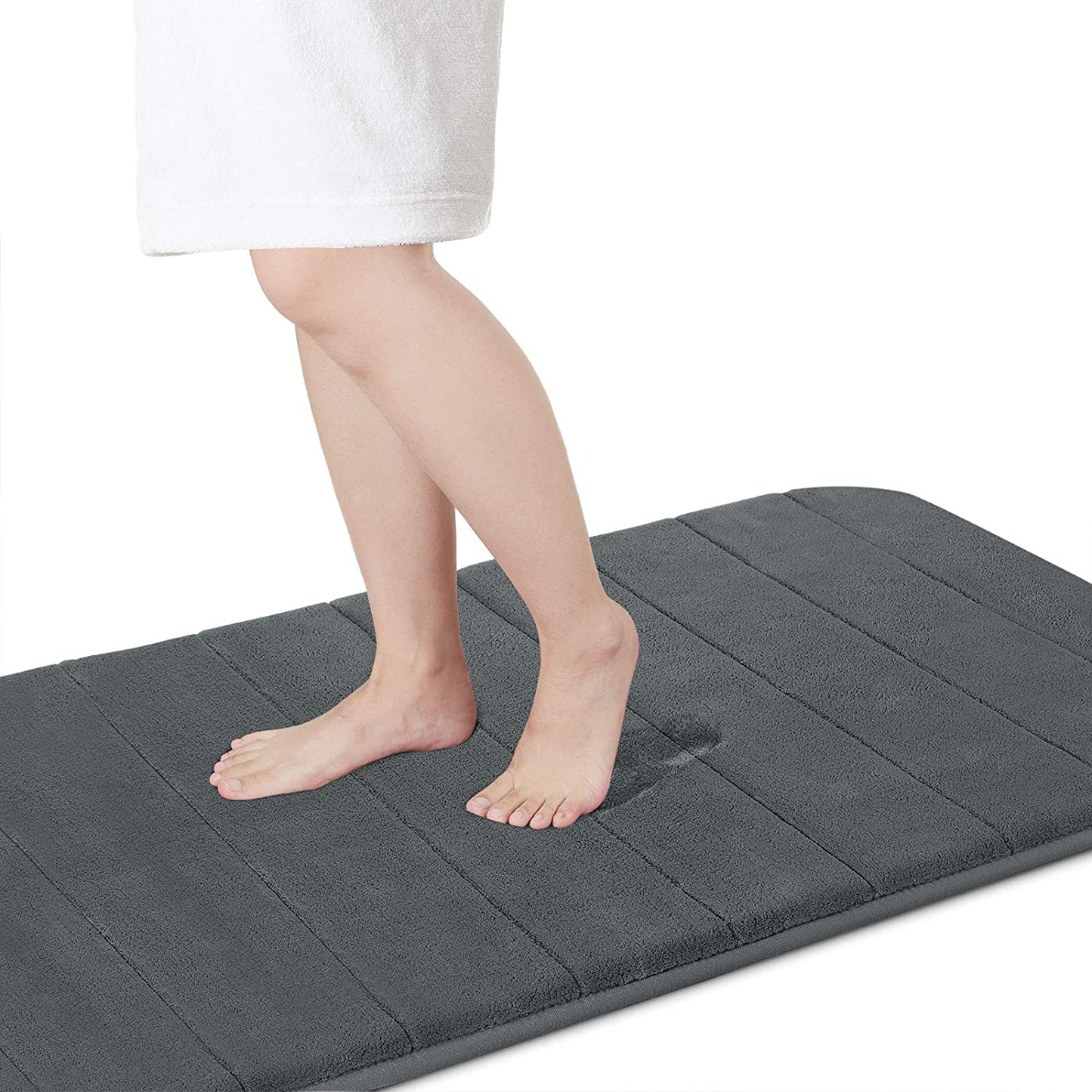 Memory Foam Bath Mat Rug, Comfortable, Soft, Super Water Absorption, Machine Wash, Non-Slip for Bathroom 