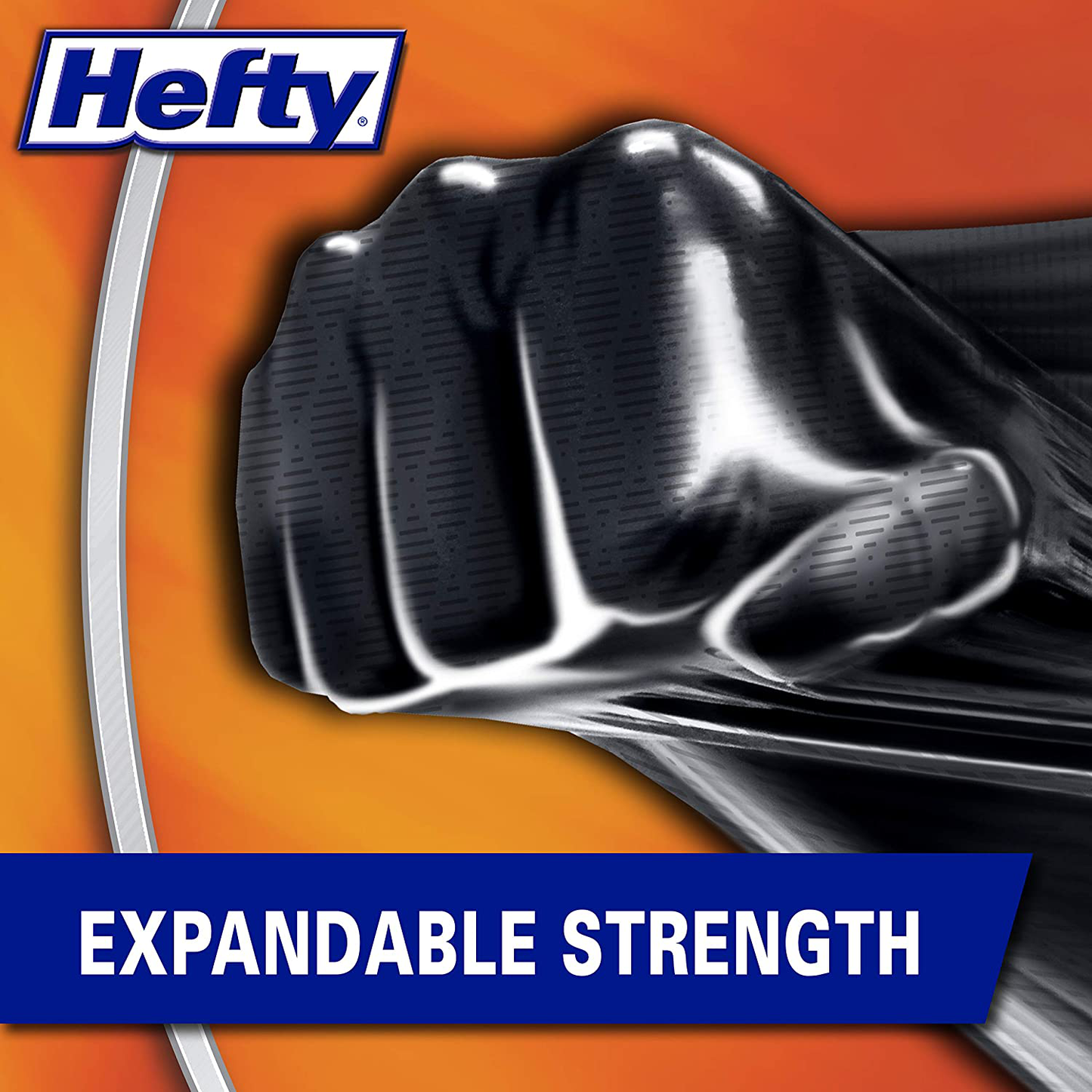 Hefty Ultra Strong Multipurpose Large Trash Bags, Black