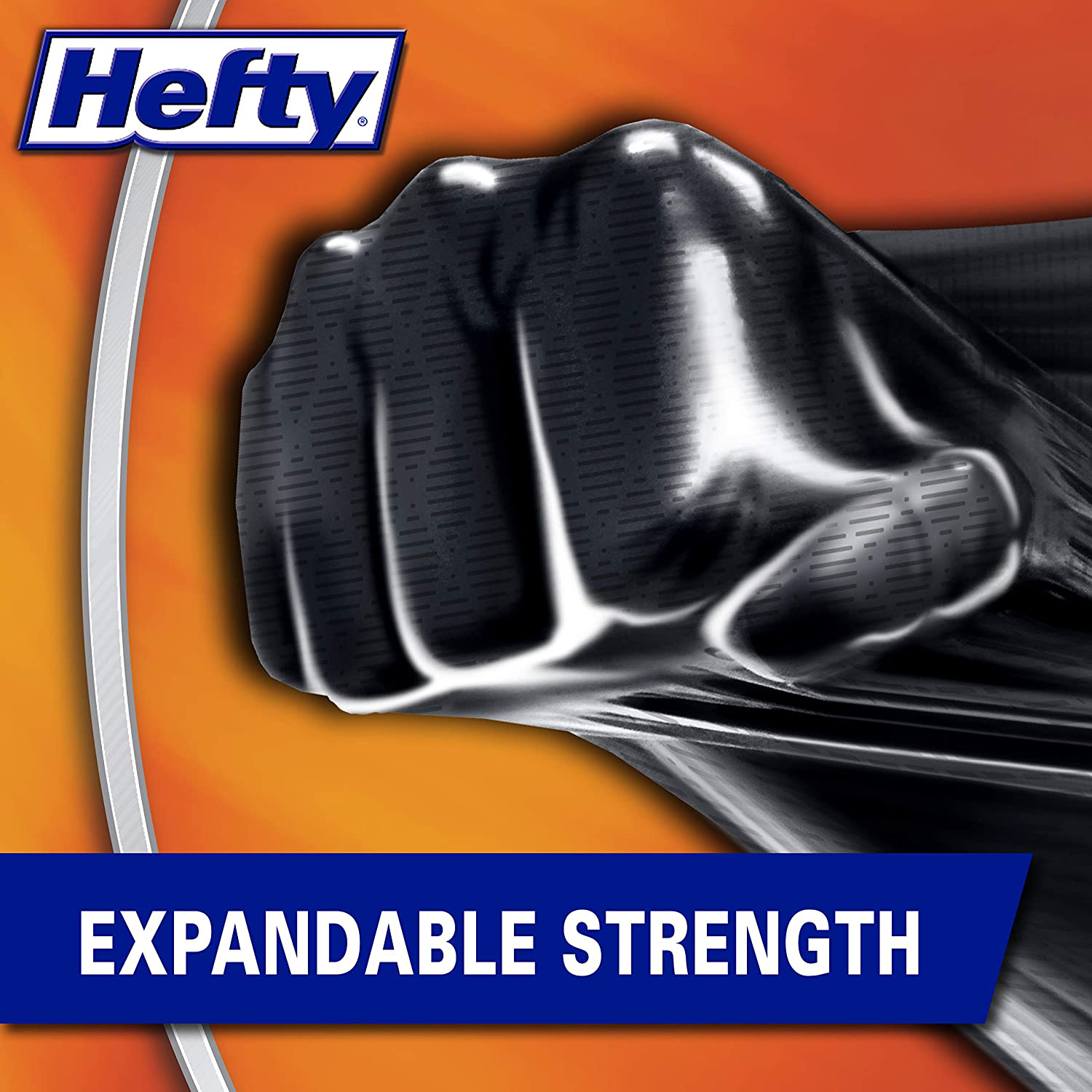 Hefty Ultra Strong Multipurpose Large Trash Bags, Black
