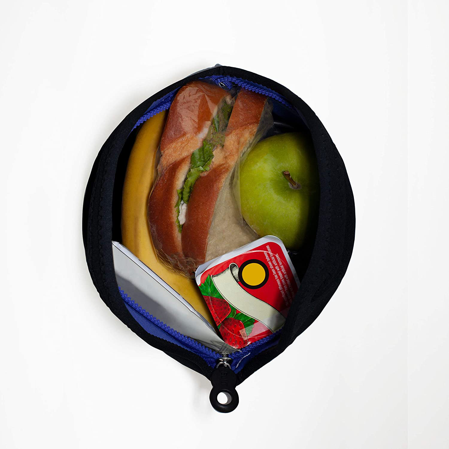 BUILT Gourmet Getaway Soft Neoprene Lunch Tote Bag - Lightweight, Insulated and Reusable Scallop Stripe 5269907