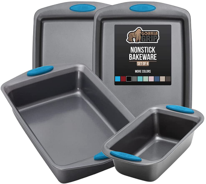 Multipack Gorilla Grip Bakeware Sets, Nonstick, Heavy Duty Carbon Steel