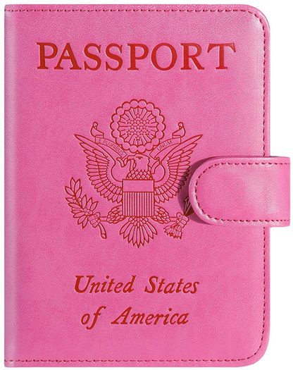 Passport Holder Cover Wallet RFID Blocking Leather Card Case Travel Accessories for Women Men