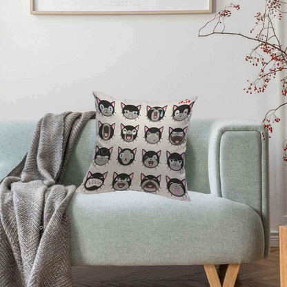 Linen Throw Pillow Cushion Covers Home Sofa Decorative 18 X 18 Inch