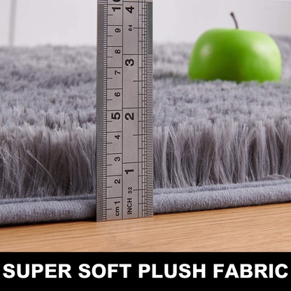 PAGISOFE Pink Fluffy Shag Area Rugs for Bedroom 5x7, Soft Fuzzy Shaggy Rugs for Living Room Carpet Nursery Floor Girls Room Dorm Rug