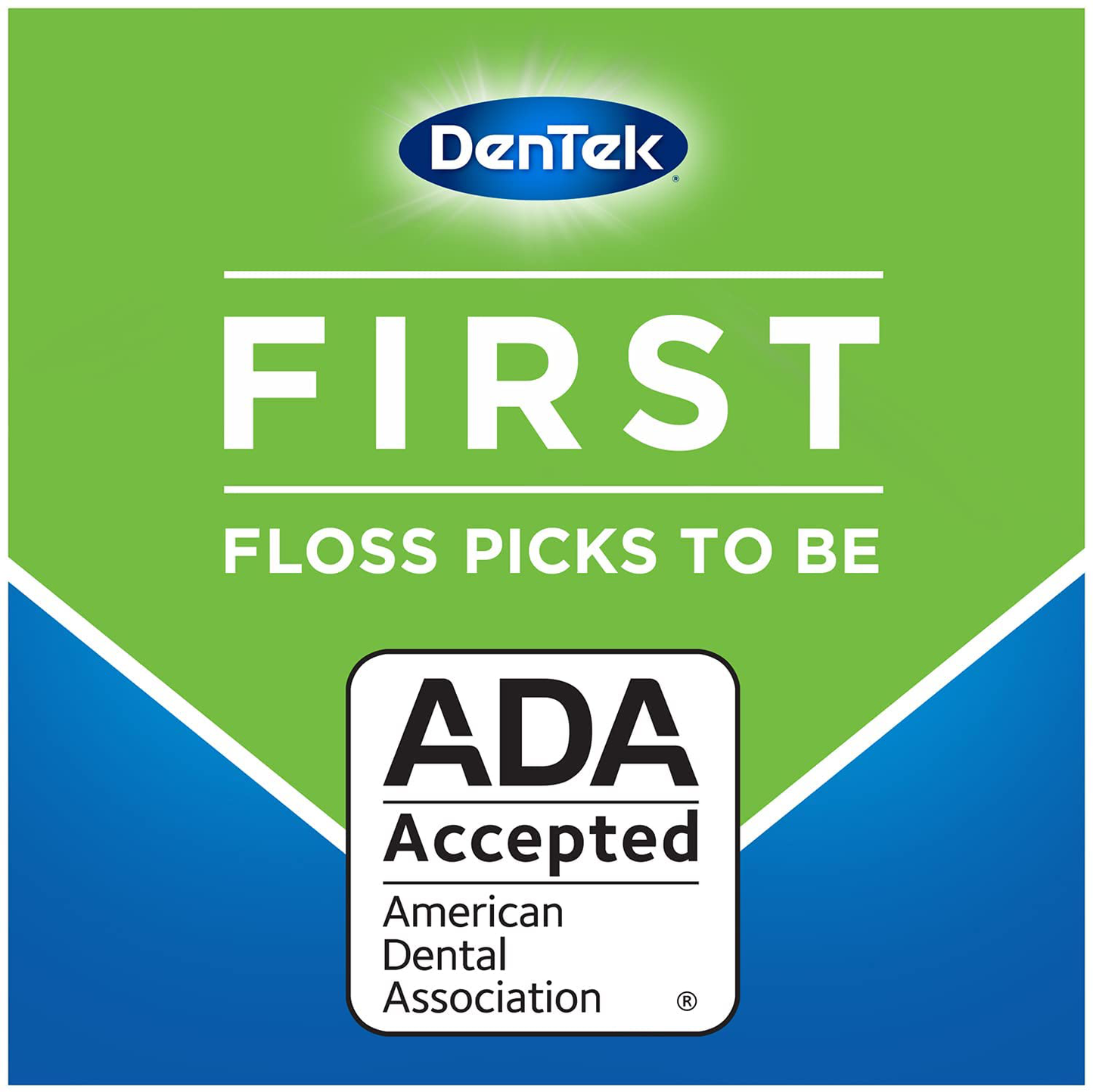 DenTek Triple Clean Advanced Clean Floss Picks, No Break & No Shred Floss, 20 Count, 6 Pack