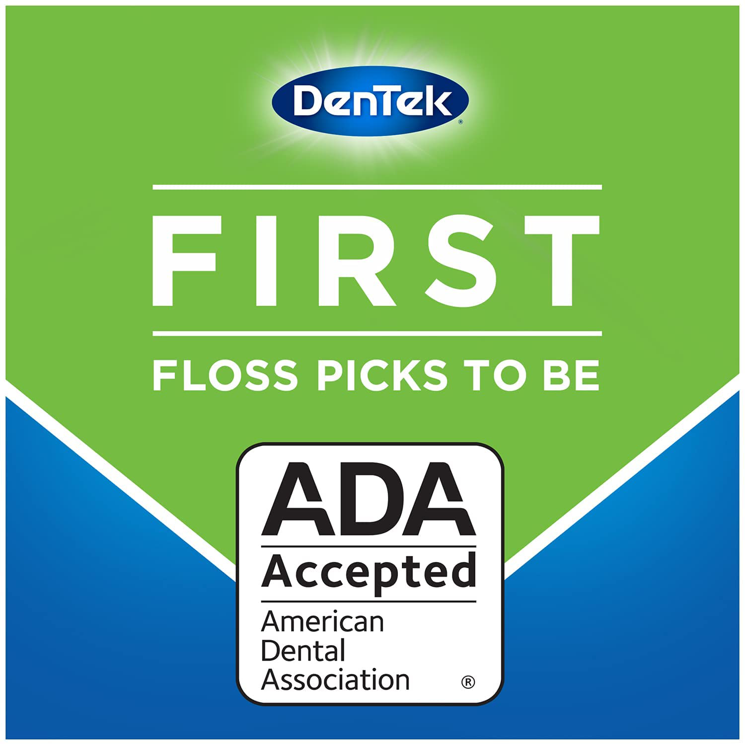 DenTek Triple Clean Advanced Clean Floss Picks, No Break & No Shred Floss, 20 Count, 6 Pack