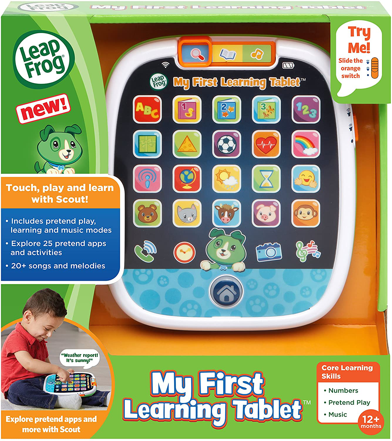 LeapFrog My First Learning Tablet, Scout, Green