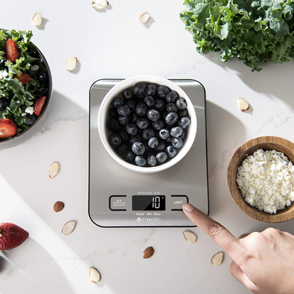 Etekcity Food Nutrition Kitchen Scale, Digital Grams and Ounces for Weight Loss, Baking, Cooking, Keto and Meal Prep, Large, 304 Stainless Steel