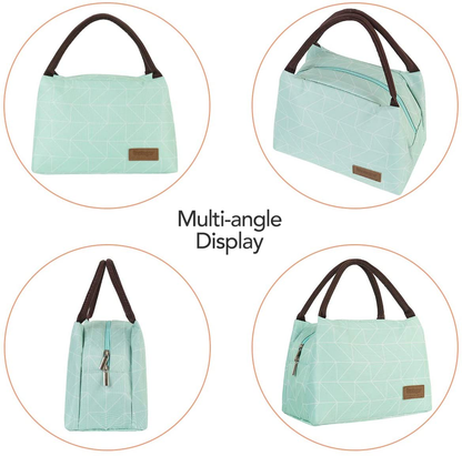 Buringer Reusable Insulated Lunch Bag Cooler Tote Box Meal Prep for Men & Women Work Picnic or Travel (Flying Flowers)