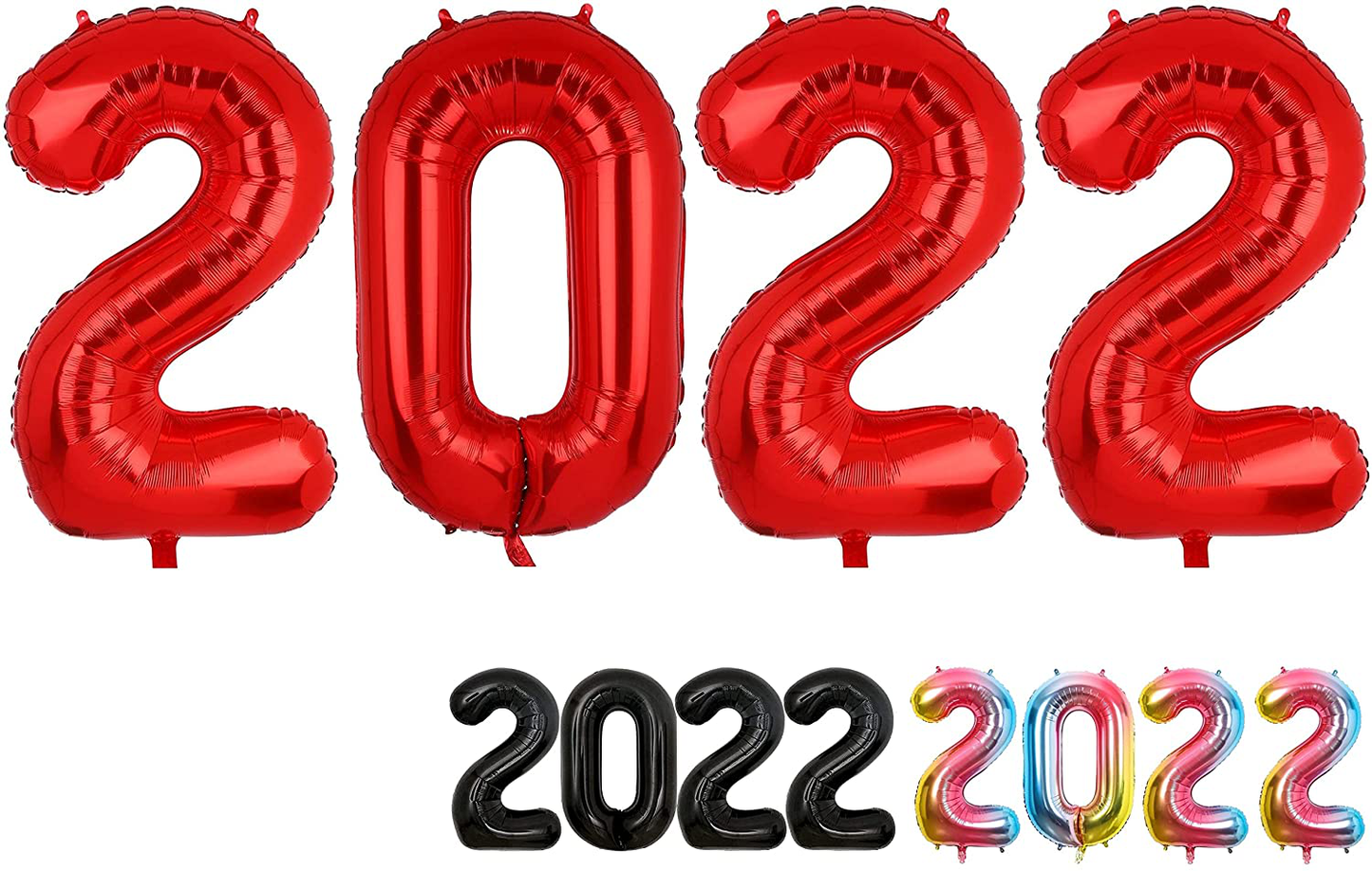 40 Inch Gold Large Number Balloons - Foil Mylar  Decorations
