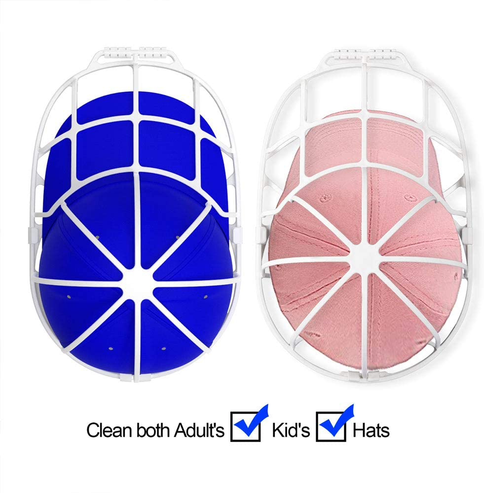 YEENOR Hat Washer,Cap Washer,Baseball Cap Washers,Baseball Hat Cleaner/Cleaning Protector,Ball Cap Washing Frame Cage Hat Washing Holder,Ball Cap Hat Visors Shaper/Organizer for Washing Machine