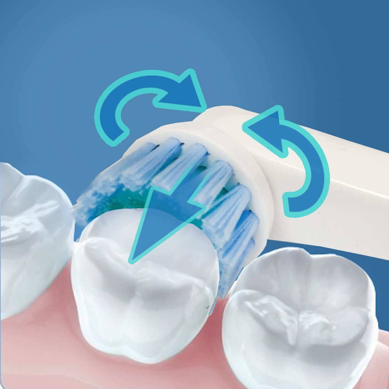 4 or 8 Pack Replacement Toothbrush Heads - Compatible with Oral-B Braun Electric Toothbrush