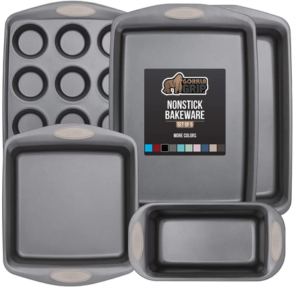 Multipack Gorilla Grip Bakeware Sets, Nonstick, Heavy Duty Carbon Steel