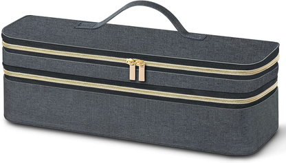 Travel Case for Revlon One Step Hair Dryer & Styler Volumizer, Blow Dryer Brush, Double-Layer Travel Storage Carrying Bag Compatible with Hot Tools Hot Air Brush & Styling Tools Accessories(Case Only)