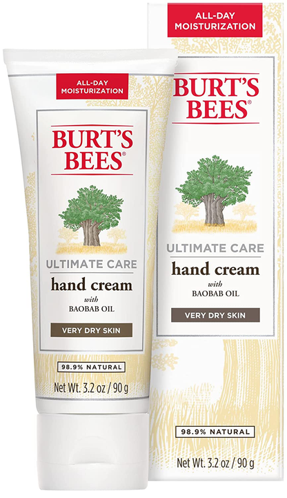 Body Lotion, Burt's Bees Moisturizer for Dry Skin, Unscented Skin Care, with Shea Butter & Babob Oil, 6 Ounce (Pack of 3) (Packaging May Vary)