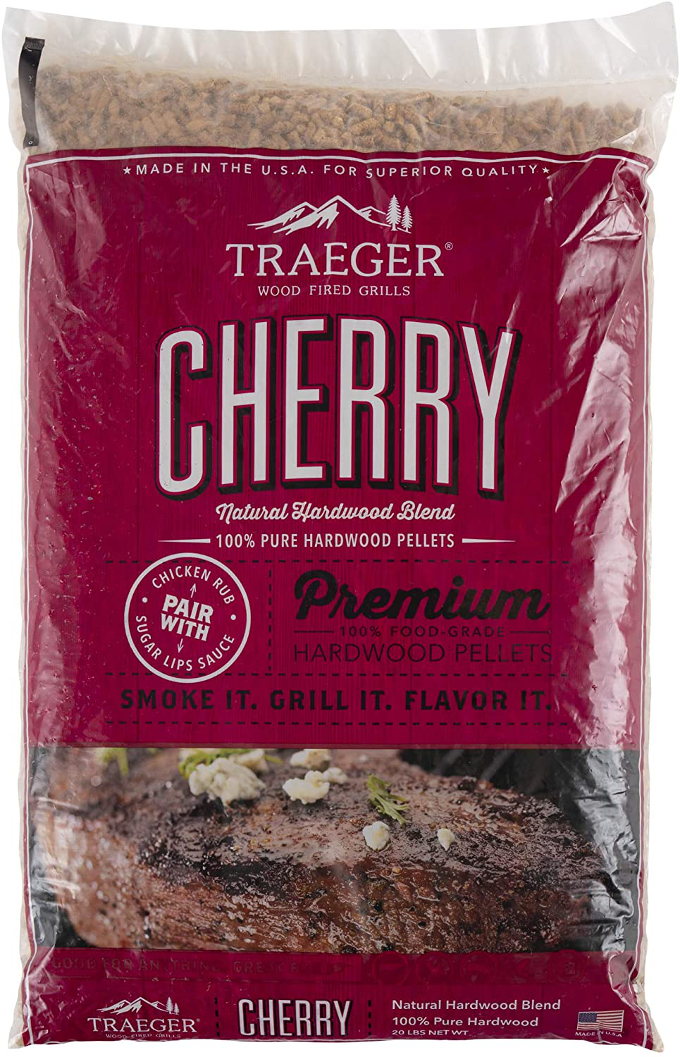 Traeger Grills PEL307 Alder 100% All-Natural Hardwood Pellets Grill, Smoke, Bake, Roast, Braise and BBQ, 20 lb. Bag
