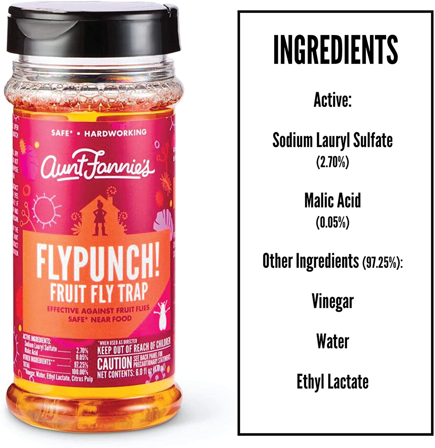 Aunt Fannie's FlyPunch - Fruit Fly Trap, Kill Fruit Flies, for Indoor Use (12-Pack)