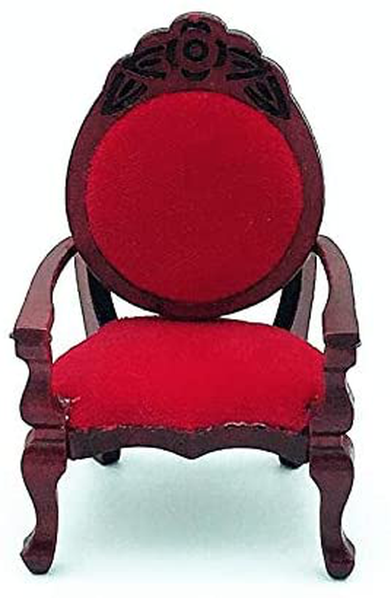 EatingBiting 1:12 Dollhouse Miniature Vintage Retro Single Sofa Chair Furniture for Living Room ,Bed Room , Kitchen , Retro Vintage Designed Dolls House Miniature Furniture Action Figures Accessory
