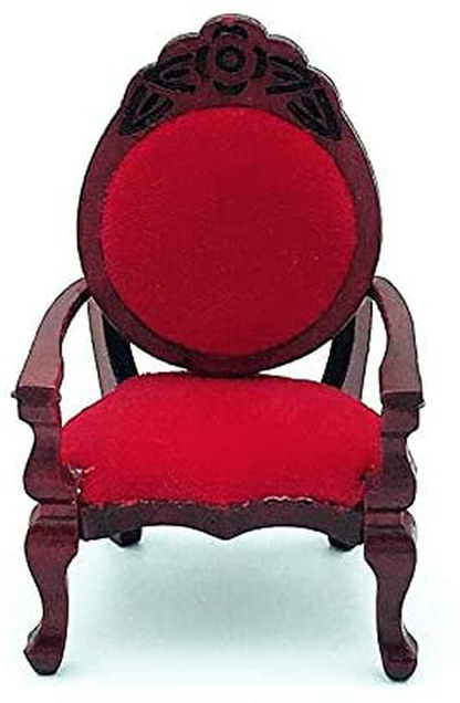 EatingBiting 1:12 Dollhouse Miniature Vintage Retro Single Sofa Chair Furniture for Living Room ,Bed Room , Kitchen , Retro Vintage Designed Dolls House Miniature Furniture Action Figures Accessory