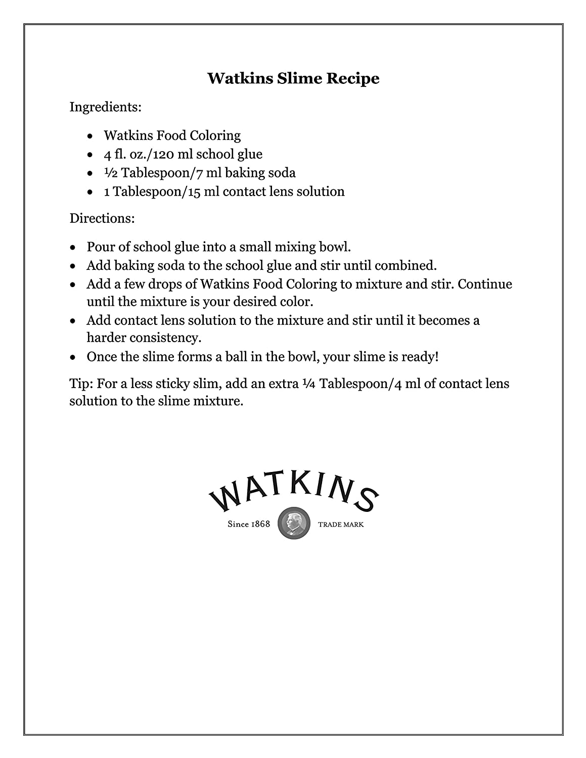 Watkins Assorted Food Coloring, 1 Each Red, Yellow, Green, Blue, Total Four .3 oz bottles