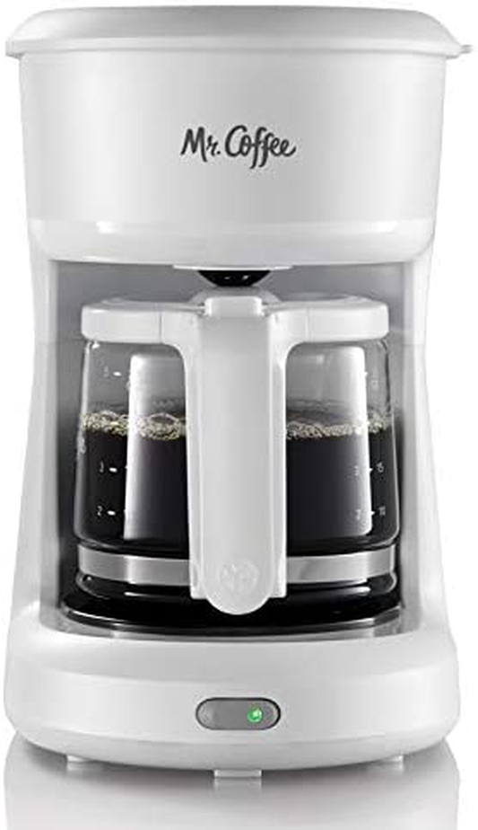 Mr. Coffee 2134286 ® 5-Cup Mini Brew Switch Coffee Maker, White