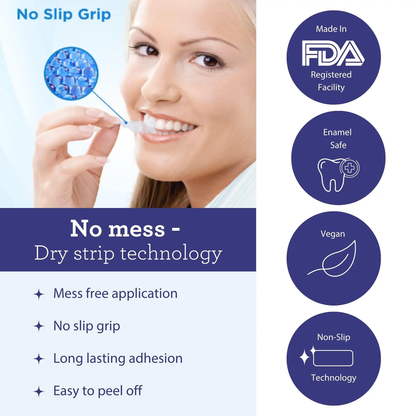 Teeth Whitening Strips with Coconut Oil - 7 Day Treatment