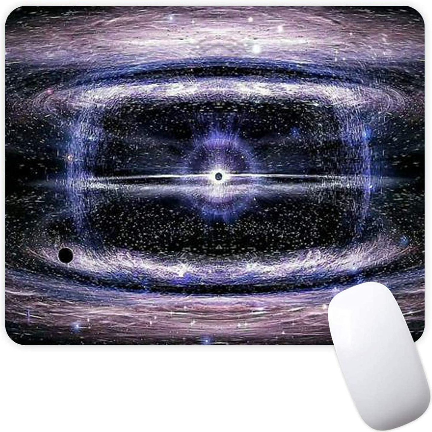 Mouse Pad,Red Moon Cloud Samurai Pattern Seamless Waterproof Gaming Anime Gift Mouse Pad Desk Accessories Non-Slip Rubber Mousepad for Laptop and Computer
