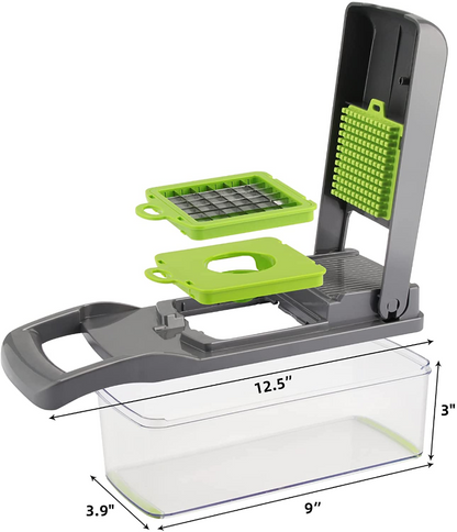 11-in-1 Multi-Use Food Chopper, Vegetable Slicer Cutter,  Mandolin Slicer