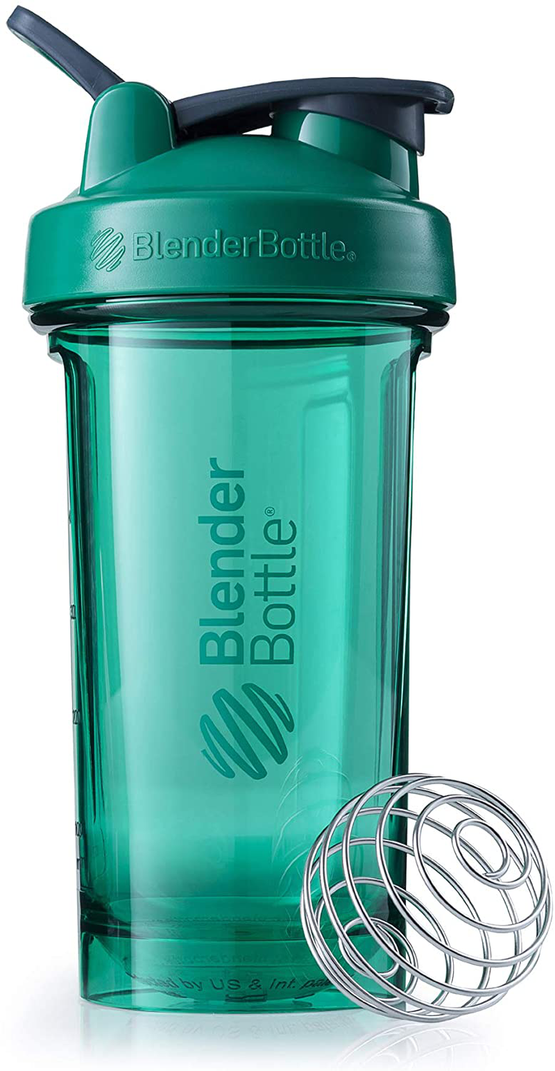 BlenderBottle Shaker Bottle Pro Series Perfect for Protein Shakes and Pre Workout, 24-Ounce, Black