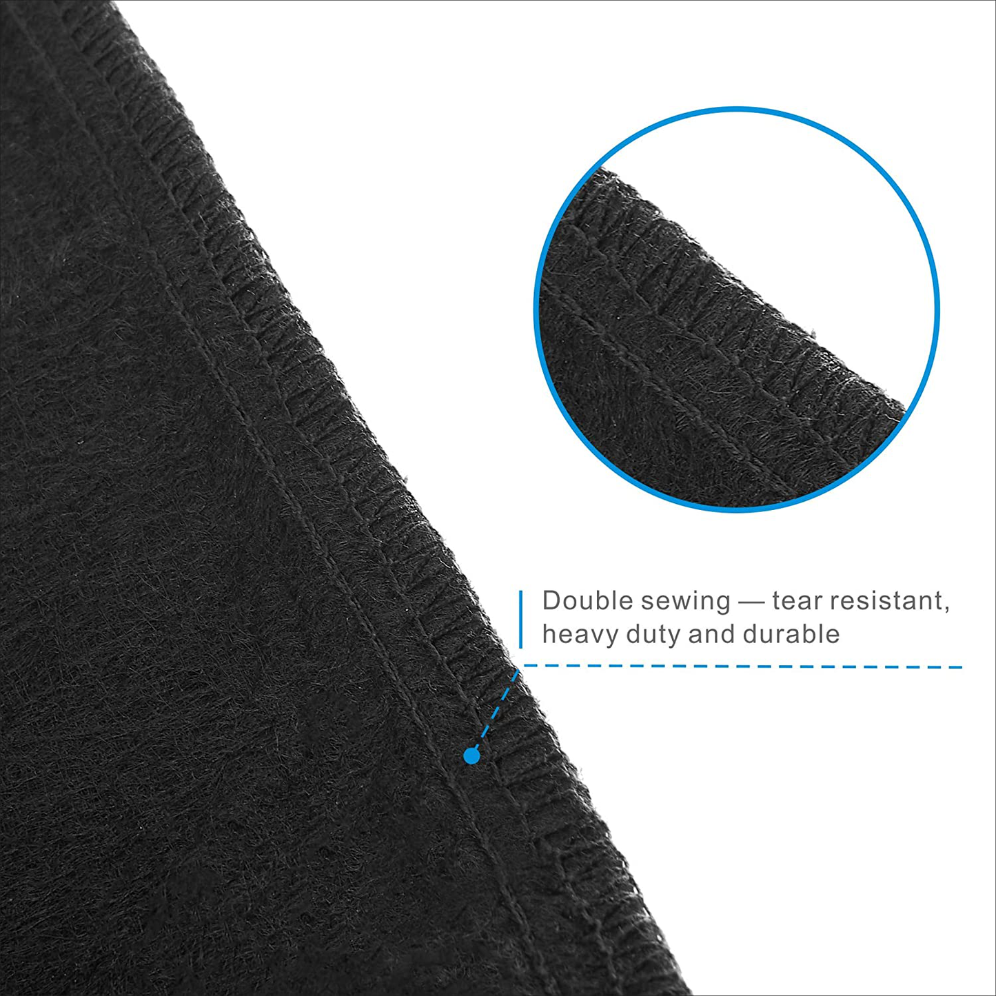 5 Pack Grow Bags Heavy Duty Thickened Non-Woven Aeration Fabric Pots with Strap Handles