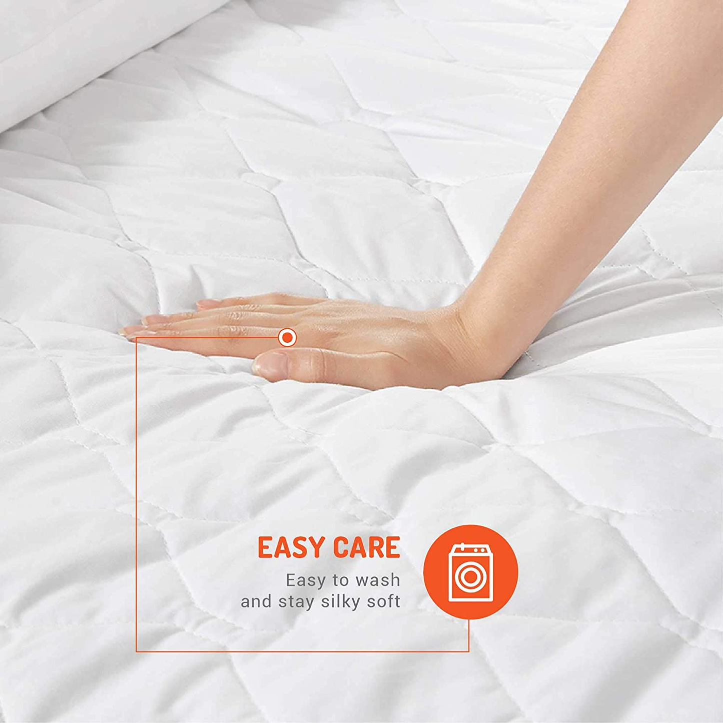 Degrees of Comfort Dual Control Heated Mattress Pad Queen Size | Zone Heating Electric Bed Warmer W/ Auto Shut Off | Fit Up to 15 Inch | 12.5ft Long Cord - 60x80 Inch, White