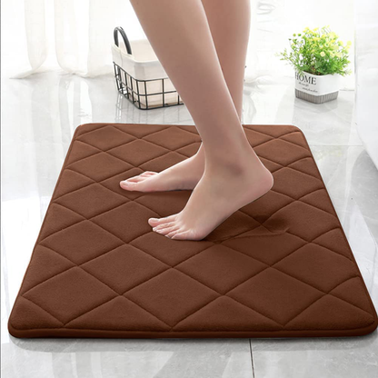Memory Foam Bath Mat Skid Resistant Absorbent Bathroom Rug Carpet Machine Washable
